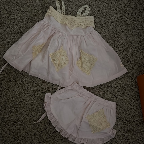 Girls 5 Well Dressed wolf WDW pink & cream tunic set - sooooo gorgeous!!! - Picture 7 of 11